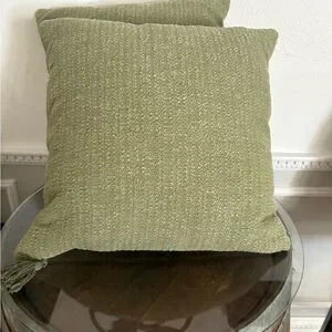 Threshold Accents Target Green Textured Throw Pillow With